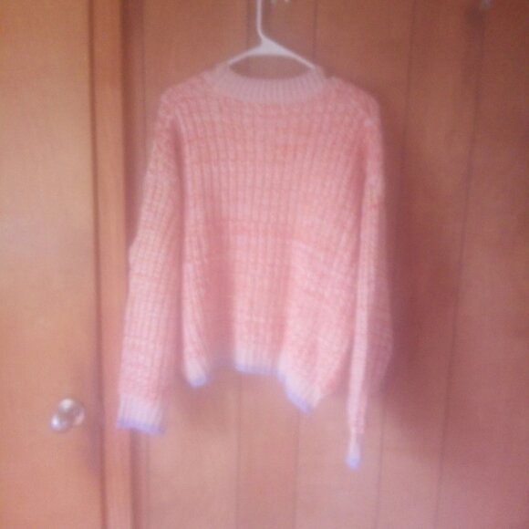 First Love Women's Orange Brown Pullover Sweater Size M - Picture 4 of 4